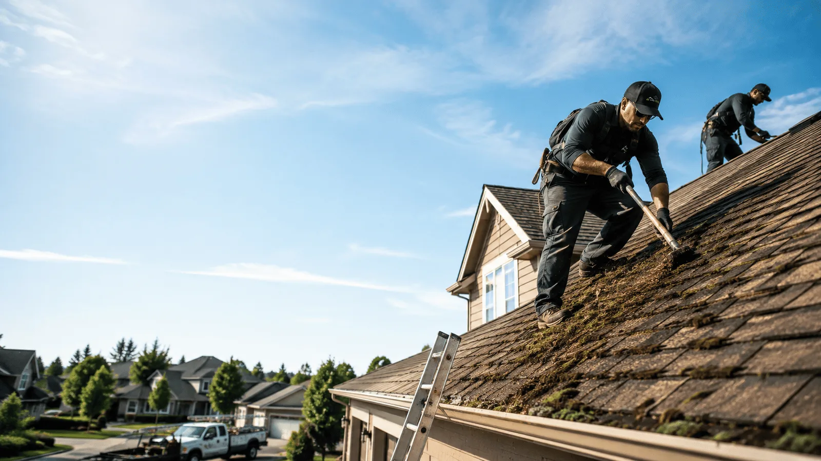 Roof Moss Removal in Bemus Point, NY near me